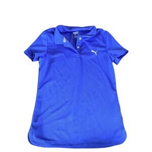 Puma Blue Golf Polo Shirt - Short Sleeve - Size Large